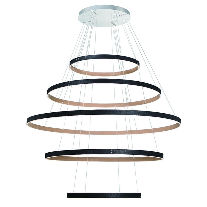 Verdura 1 Light Chandelier In Black + Brown | 43901-012