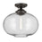 Kichler Avery 14.5" 1-Light Flush Mount with Clear Seeded Glass in Olde Bronze