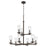 Kichler Crosby 32.5" 9-Light 2-Tier Chandelier with Clear Glass in Olde Bronze