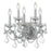 Crystorama Maria Theresa 5 Light Hand Cut Crystal Polished Chrome Sconce