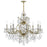 Crystorama Maria Theresa 9 Light Spectra Crystal Gold Chandelier