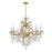 Crystorama Maria Theresa 9 Light Hand Cut Crystal Gold Chandelier