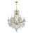 Crystorama Maria Theresa 13 Light Swarovski Strass Crystal Gold Chandelier