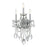 Crystorama Maria Theresa 3 Light Hand Cut Crystal Polished Chrome Sconce