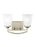 Hanford Traditional 2-light Led Indoor Dimmable Bath Vanity Wall Sconce In Brushed Nickel Silver Fin | 4424502EN3-962