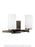 Generation Lighting Alturas contemporary 2-light indoor dimmable bath vanity wall sconce in brushed oil rubbed bronze fi