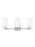 Generation Lighting Alturas contemporary 3-light LED indoor dimmable bath vanity wall sconce in brushed nickel silver fi | 4424603EN3-962