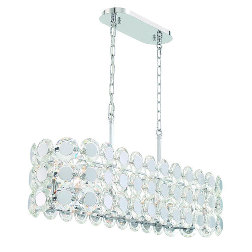 Perrene 8 Light Chandelier In Chrome | 44287-016