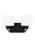 Generation Lighting Canfield indoor dimmable 2-light wall bath sconce in a midnight black finish and etched white glass