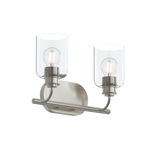 Reines Two-light Bath Vanity With Clear Glass Shades | P300566-009
