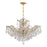 Crystorama Maria Theresa 6 Light Hand Cut Crystal Gold Chandelier