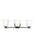 Generation Lighting Emmons traditional 3-light LED indoor dimmable bath vanity wall sconce in bronze finish with satin e