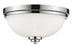 3 Light Flush Mount | 443F3-CH