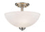 3 Light Semi Flush Mount | 443SF-BN