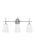 Generation Lighting Driscoll contemporary 3-light LED indoor dimmable bath vanity wall sconce in chrome silver finish wi | 4440403EN3-05