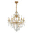 Crystorama Filmore 6 Light Hand Cut Crystal Antique Gold Chandelier