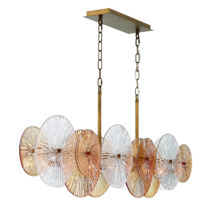 Sue-anne 8 Light Chandelier In Plated Brass | 44570-019