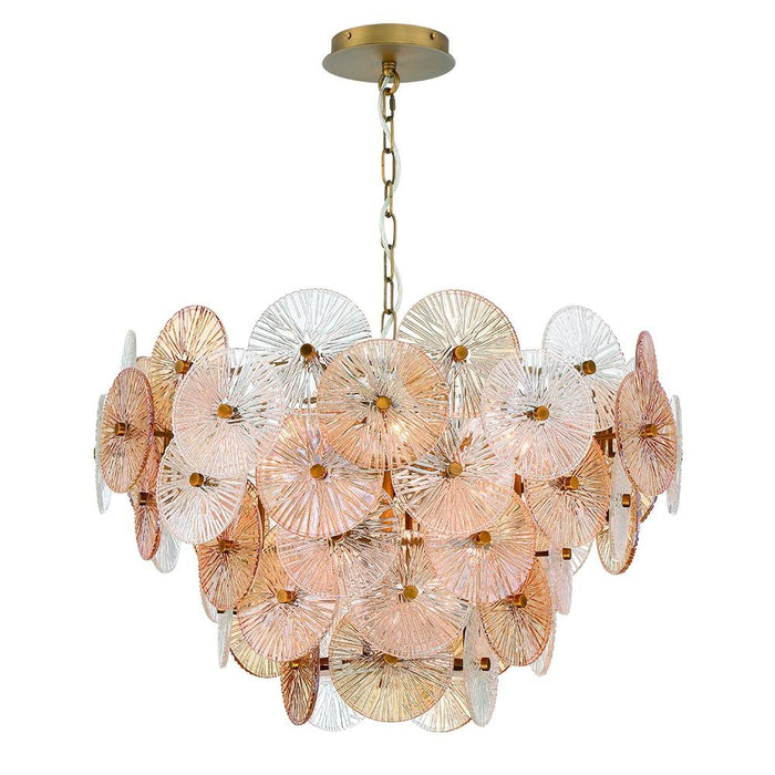Sue-anne 12 Light Chandelier In Plated Brass | 44572-013