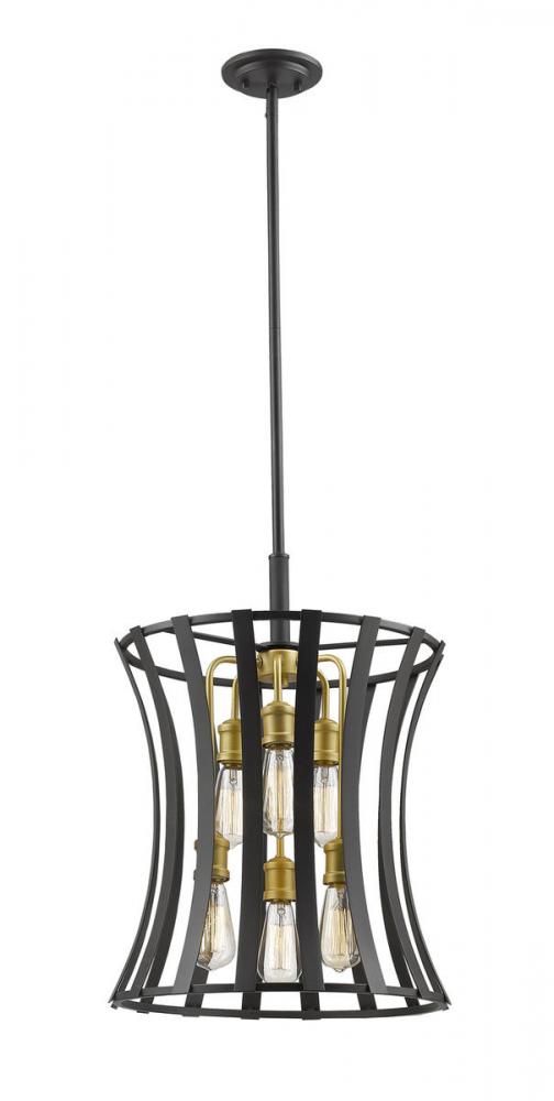 6 Light Pendant | 446-18BZGD