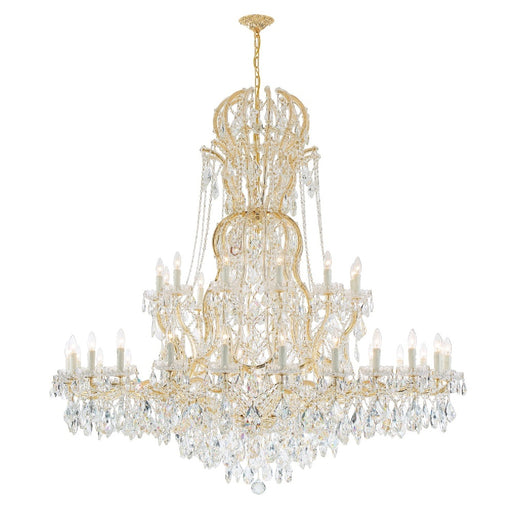 Maria Theresa 64'' Hand Cut Crystal Gold Chandelier | 4460-GD-CL-MWP
