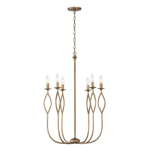 6-light Chandelier In Mystic Luster | 452561ML