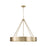 4-light Modern Circular Metal Chandelier In Matte Brass | 453041MA
