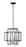 4 Light Chandelier | 454-18BK-BN