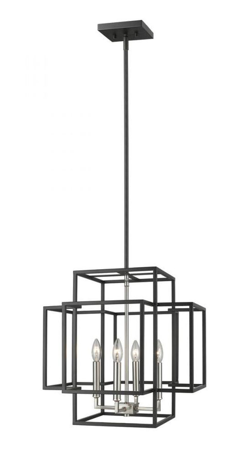 4 Light Chandelier | 454-18BK-BN