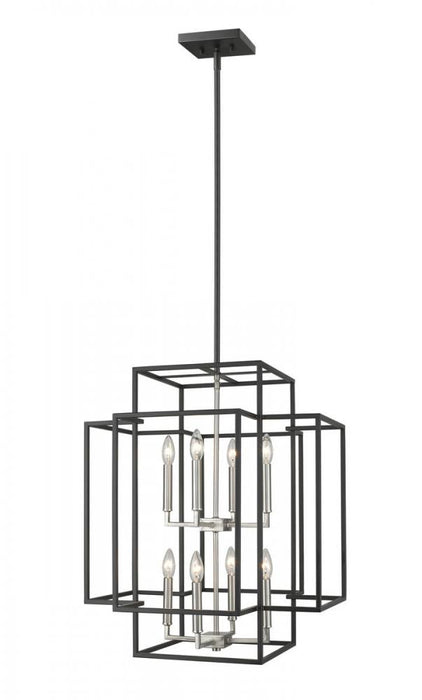 8 Light Chandelier | 454-28BK-BN