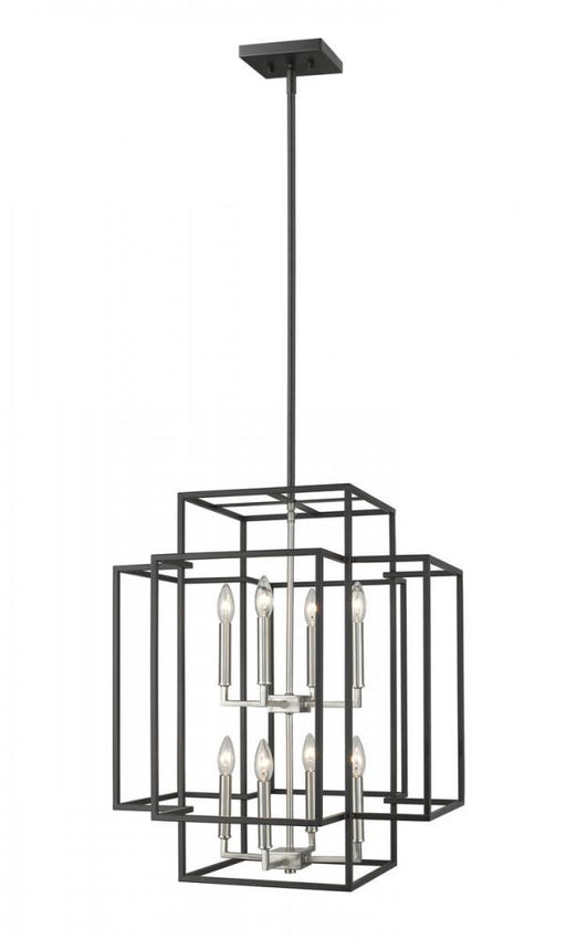 8 Light Chandelier | 454-28BK-BN