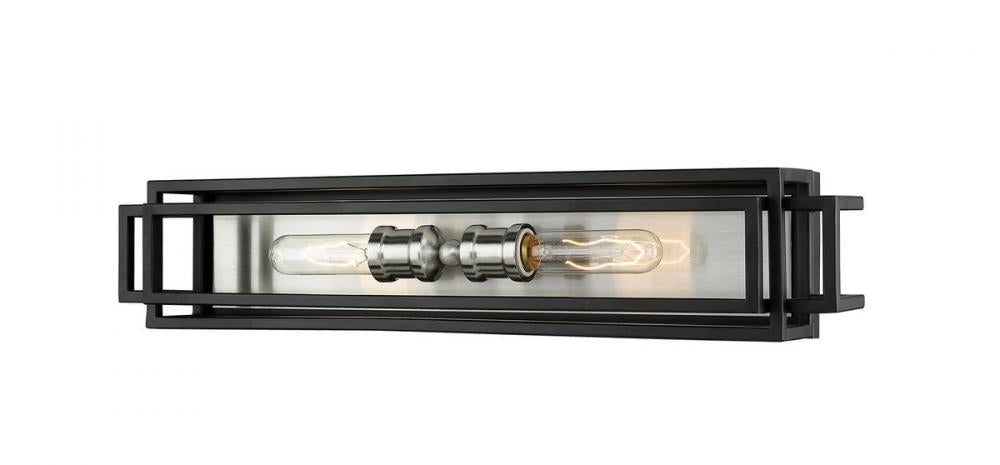 2 Light Vanity | 454-2V-BK-BN
