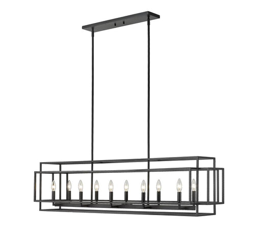 10 Light Linear Chandelier | 454-54L-MB