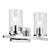 Kichler Crosby 15.25" 2-Light Vanity Light with Clear Glass in Chrome