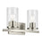 Kichler Crosby 15.25" 2-Light Vanity Light with Clear Glass in Brushed Nickel