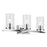 Kichler Crosby 23" 3-Light Vanity Light with Clear Glass in Chrome