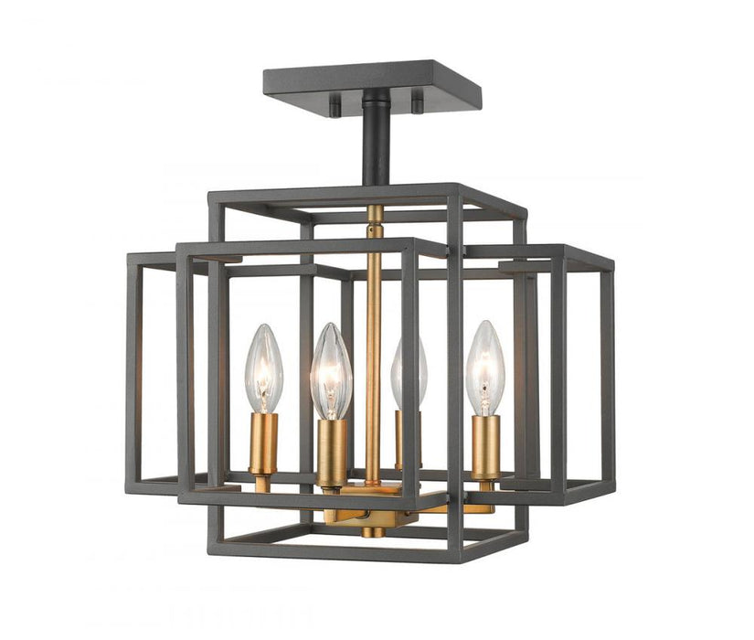 4 Light Semi Flush Mount | 454SF-BRZ-OBR