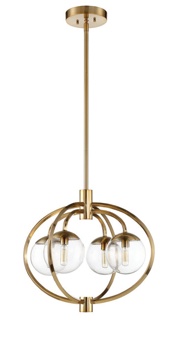 Craftmade Piltz 4 Light Chandelier in Satin Brass