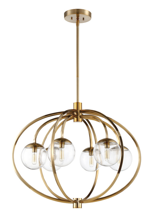 Craftmade Piltz 6 Light Chandelier in Satin Brass