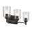 Kichler Shailene 21" 3-Light Vanity Light with Clear Glass in Olde Bronze