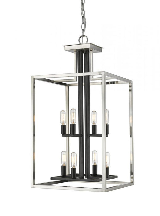 8 Light Chandelier | 456-8BN-BK