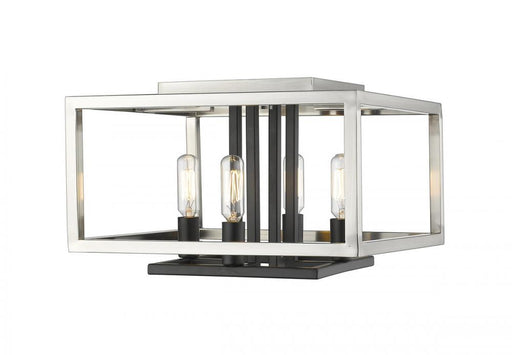 4 Light Flush Mount | 456F-BN-BK