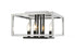 4 Light Flush Mount | 456F-CH-BK