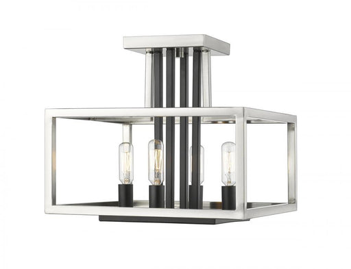 4 Light Semi Flush Mount | 456SF-BN-BK