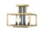 4 Light Semi Flush Mount | 456SF-OBR-BRZ