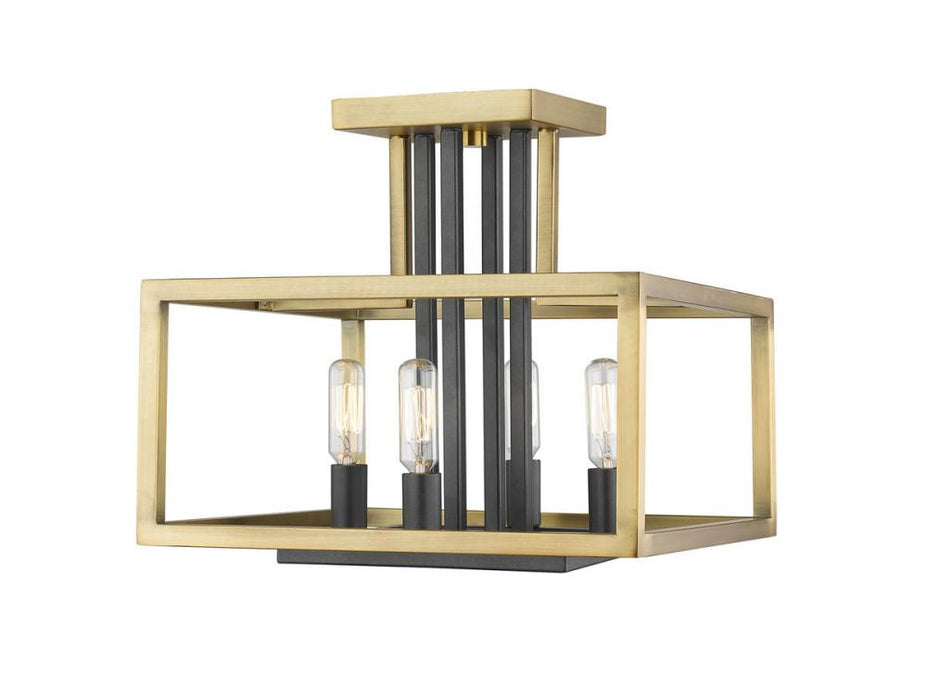 4 Light Semi Flush Mount | 456SF-OBR-BRZ