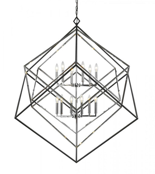 12 Light Chandelier | 457-12CH-MB