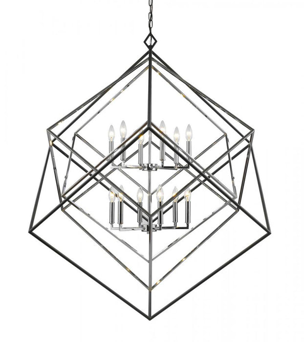 12 Light Chandelier | 457-12CH-MB