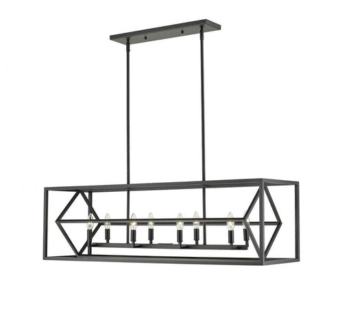 8 Light Linear Chandelier | 457-8L-MB