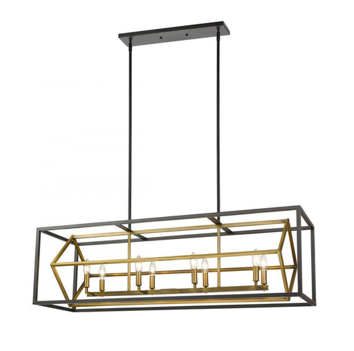 8 Light Linear Chandelier | 457-8L-OBR-BRZ