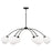 6-light Chandelier In Matte Black With Soft White Glass Globes | 457161BI-557